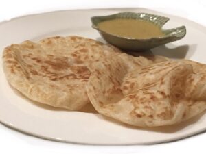 Roti w/Peanut Curry Sauce 印度薄餅伴花生咖喱汁