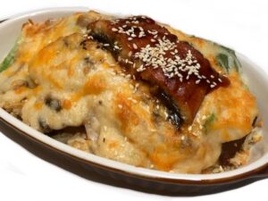 Unagi+Pork Baked Rice (W) 燒鰻魚焗雞白汁飯