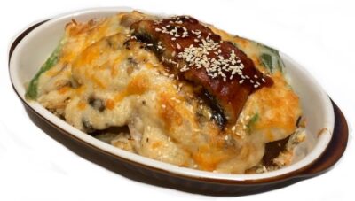 Unagi+Pork Baked Rice (W) 燒鰻魚焗雞白汁飯